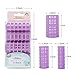 8 in 1 Multi-Size Plastic Hair Rollers, Hair Curlers Self Grip Hairdressing Clips, Curly Hair style Curling Tools For DIY Or Hair Salon, Large/Medium/Small Curler for Women Ladies，Random Color