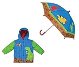 Stephen Joseph Raincoat With Umbrella (4/5, Dinosaur)