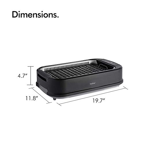 VonShef Smokeless Grill BBQ Electric 1500W Portable, Healthy Indoor