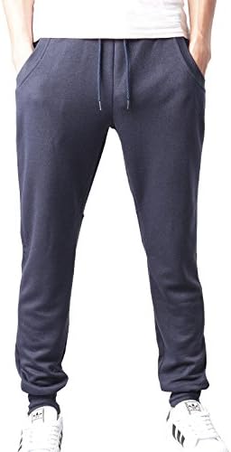 Slim Fit Jogging Harem Pants Drop Crotch Sports Trousers PT009-NAVY-XXL