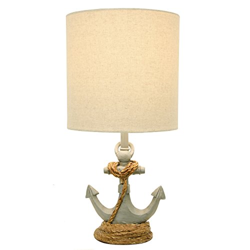 Décor Therapy TL15453 Table Lamp, Antique Iced Blue