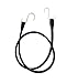 ABN EPDM Rubber Straps - 41in Black Rubber Tie Down Straps with Hooks (66in Max Stretch) Rubber Bungee Cords, 10 Pack