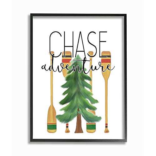 Stupell Industries 'Chase Adventures Tree and Oars'| Framed Giclee Art