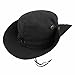 LETHMIK Outdoor Waterproof Boonie Hat Wide Brim Breathable Hunting Fishing Safari Sun Hat Black