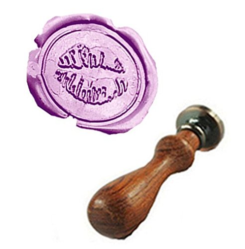 MDLG Vintage Sexy Lips Custom Picture Logo Wedding Invitation Wax Seal Sealing Stamp Rosewood Handle Set