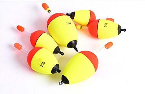 Value Sport 5pcs EVA Foam Floats + 10pcs Glow Stick Fishing Floats Luminous Lighting