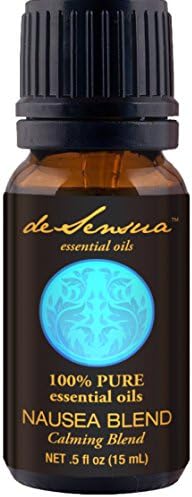 Nausea Relief Oil Synergy Blend, NEW BLEND Popular for Motion and Morning Sickness, Gas, Bloating and Indigestion, 100% Pure Essential Oils , Ginger, Lavender, Peppermint & Spearmint, 15 mL