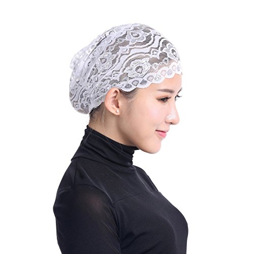 ROMANTIC BEAR Women Chic Lace Underscarf Islamic Headwear Hijab