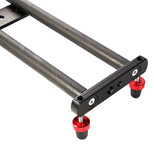 Ruili 15in Mini Video Camera Slider Dolly Track with Roller Bearing for Cellphone, Sony A9 A7 A6500 A6000 Nikon D7500 D3400 D3300 Canon T6i 7D 1300D Panasonic GH5 GH5S GH4 DSLR Camera - Thumbnail 2