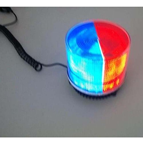 LEDHOLYT 8w Warning Caution Emergency Light Strobe Work Flashing Car Roof Lamp Magnetic Base Red+Blue Light Color DC 12V