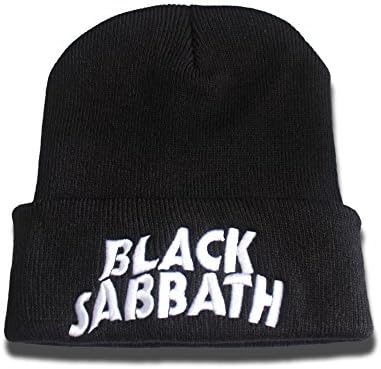 Black Sabbath Band Logo Beanie Fashion Unisex Embroidery Beanies Skullies Knitted Hats Skull Caps