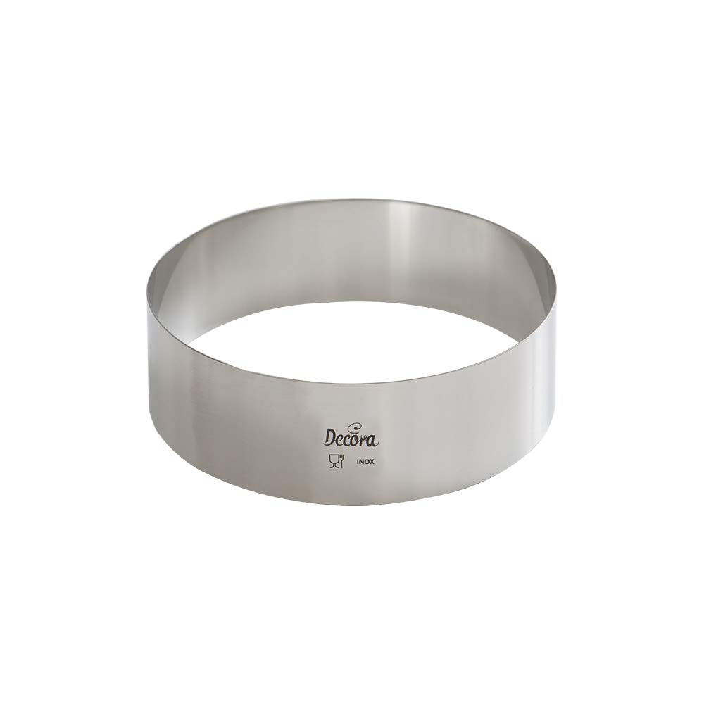 DECORA 0063718 Stainl. Steel Round Shape Ø 18 X H 4,5 Cm