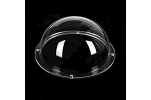 LOTOWELZON 3.15inch Clear Acrylic Replacement Transparent Clear Camera Dome Cover Security Camera Housing Pet Dog Fence Window Skylight Window (ID80mm*H44mm/3.15 * 1.73in)