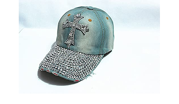 Black Rhinestone Baseball Cap Fashion 