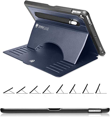 ZUGU CASE - 2018/2017 iPad 9.7-5/6 Gen & iPad Air 1 Prodigy X Case - Very Protective But Thin + Convenient Magnetic Stand + Sleep/Wake Cover (Navy Blue)