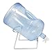 For Your Water Free Standing Chrome Metal Silver Water Stand with White Water Dispenser Valve for 48mm Twist Cap Top Bottle