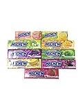 Hi-Chew Morinaga Stick 9 Different Variety Flavors - Most Varieties Available - Peach, Lemon & Lime,Strawberry, Kiwi, Banana, Green Apple, Grape, and Mango - 14.78 Ounces