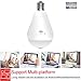 Light Bulb Camera Wireless Include 32GB Card 1080P HD 360 Fisheye Security Cam Home LED Light Nanny Cameras Motion Detection & Night Vision for Android/iPhone/Windows