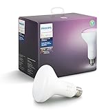 Philips Hue White and Color Ambiance BR30 60W Equivalent Dimmable LED Smart Flood Light, 1 Smart Bulb, Works with Alexa, Apple HomeKit, and Google Assistant (All US Residents)