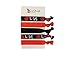 Basketball Hair Ties - No Crease Ribbon Hair Bands and Ponytail Holders, Basketball Elastics, Accessories for Girls and Women, Ideal Basketball Party and Team Gifts