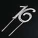 Pixnor Sweet 16 Cake Topper Rhinestone Number Sixteen 16th Birthday Party Decoration Silver
