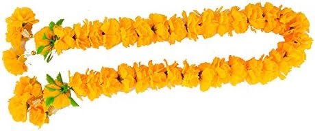 Kosumpee Thai Artificial Yellow Marigold Garland (100 cm.)