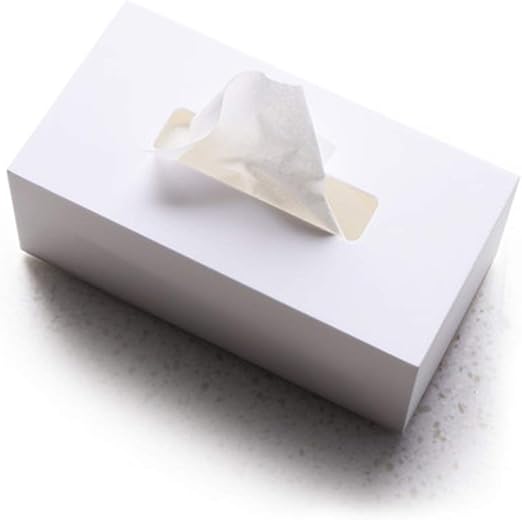 MMMP Caja de Almacenamiento de Toallas de Papel Blanco Puro Mesa de café Caja de pañuelos