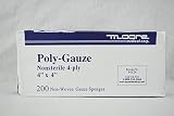 Moore Medical Non-sterile Poly-gauze All-purpose Sponges 4" X 4" - Pkg of 200