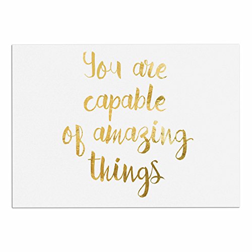 KESS InHouse NL1074ADM02 NL Designs "Amazing Things" Gold White Dog Place Mat, 24" x 15"