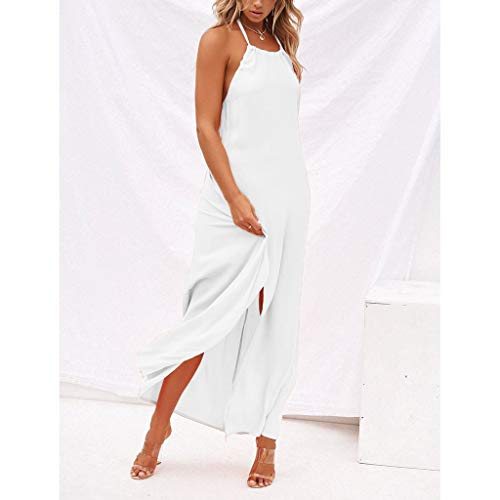 image for Quelife Dress for Women Holiday Lace Up Ladies Summer Backless Beach S