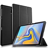 IVSO Case for Samsung Galaxy Tab A 10.5, Slim Smart Case PC Back Cover for Samsung Galaxy Tab A 10.5 2018 Release SM-T590 (Wi-Fi)& SM-T595 (LTE) Tablet(Black)