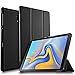 IVSO Case for Samsung Galaxy Tab A 10.5, Slim Smart Case PC Back Cover for Samsung Galaxy Tab A 10.5 2018 Release SM-T590 (Wi-Fi)& SM-T595 (LTE) Tablet(Black)