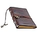 Daily Notebook, CWKTITI Vintage Retro Classic PU Leather Cover Bound Notebook Bookmarks with Metal Helm and Anchors for Diary & Journal.(Coffee)