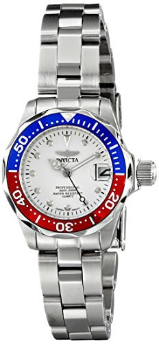 Invicta Women's 17033 Pro Diver Analog Display Japanese Quartz Silver Watch