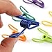 Adecco LLC Pack of 30 PCS Multi-Purpose Clothesline Utility Clips, Steel Wire Clips,Assorted Colors