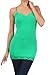 Women's Lace Trimmed Spaghetti Strap Long Tank Top by BLVD