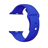 Apple Watch Band Series 1 Series 2, HandyGear Soft Silicon Sports Replacement Band Strap for Apple Watch (Royal Blue 42MM M/L)