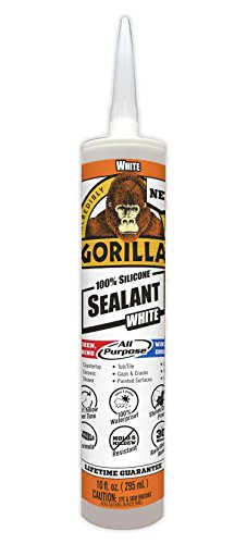 Click Here to See More Images Gorilla 8060002 White 100Percentsilicone Sealant, 10 Oz., White