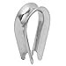 uxcell 8mm 5/16inch Standard Stainless Steel Wire Rope Cable Thimbles 10 Pcs