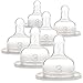 Dr. Brown's Original Wide-Neck Nipple, Level 3, Clear, 6 Count