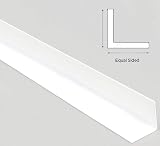 Cezar White PVC Corner 90 Degree 1M Wall Edge Protector 20x20mm view 2