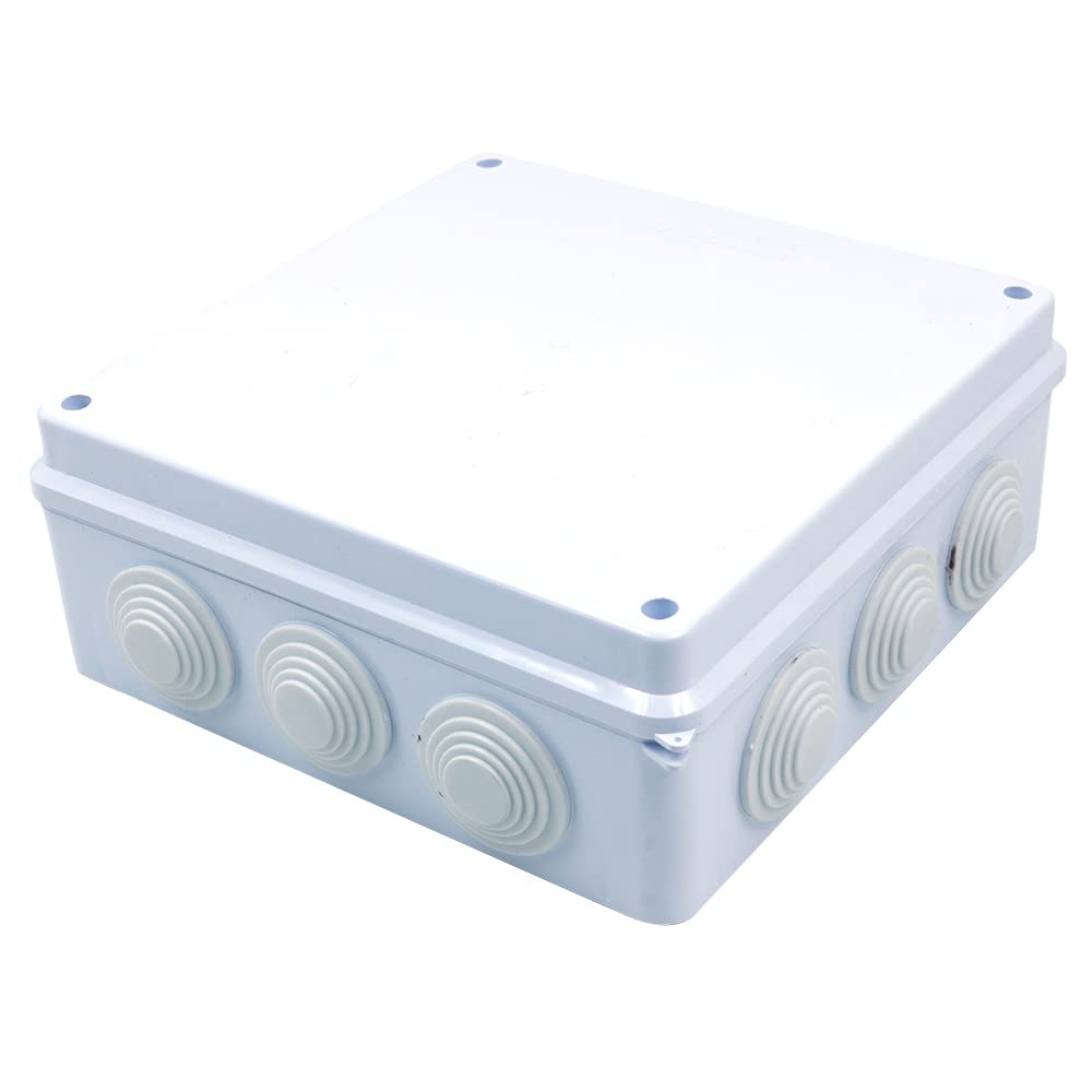 Tiardey ABS Waterproof Junction Box,IP65 Dustproof Weatherproof,Outdoor Cable Enclosure Junction Boxes for Cable Boxes - 200 * 200 * 80mm
