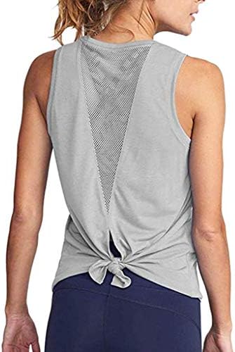 Makulas Women Sleeveless Tops Yoga Workout Tank Tops Camis Shirt Womens Open Back Sports Vests T-Shirt Activewear Blouses