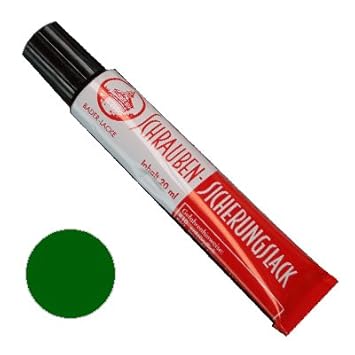 Schraubensicherungslack 20 ml. in Tube grün - Sicherungslack - Schraubenkleber