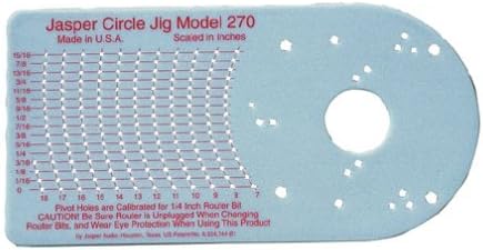 Jasper 270J Model 270 Router Circle Cutting Jig by Jasper Tools