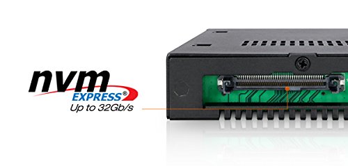 ICY DOCK 2.5" U.2 SFF 8639 NVMe SSD Hot Swap Mobile Rack For External 3.5" Drive Bay - MB601VK-B