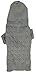 Lanyarco Grey Dog Classic Cable Pet Sweater Hoodie for Dogs, XXX-Large (XXXL) Size