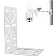 compcctv L-Shape Dome Camera Bracket,Universal Wall Ceiling Mount Bracket for Security CCTV Hikvision Dome Camera, CCTV Security Ball Machine Dome PTZ Camera Mount Bracket
