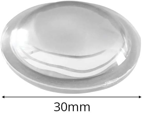 Samber LED Lens Plano-Convex Glass Lens Optical Glass Flat LED Convex Lens Convex Glass Lenses Condenser Lens Optical Lens Focusing for LED Spotlights Car Lights Flashlights Projection Lamps/30mm