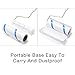 HOUSE DAY Lint Roller Pet Hair Remover Cleaning Fuzz Dust Dandruff,1 Durable Handle,Lint Rollers 4 Count with 360 Total Sheets,Portable Cover,Extra Sticky Roller,Lint Remover (White)